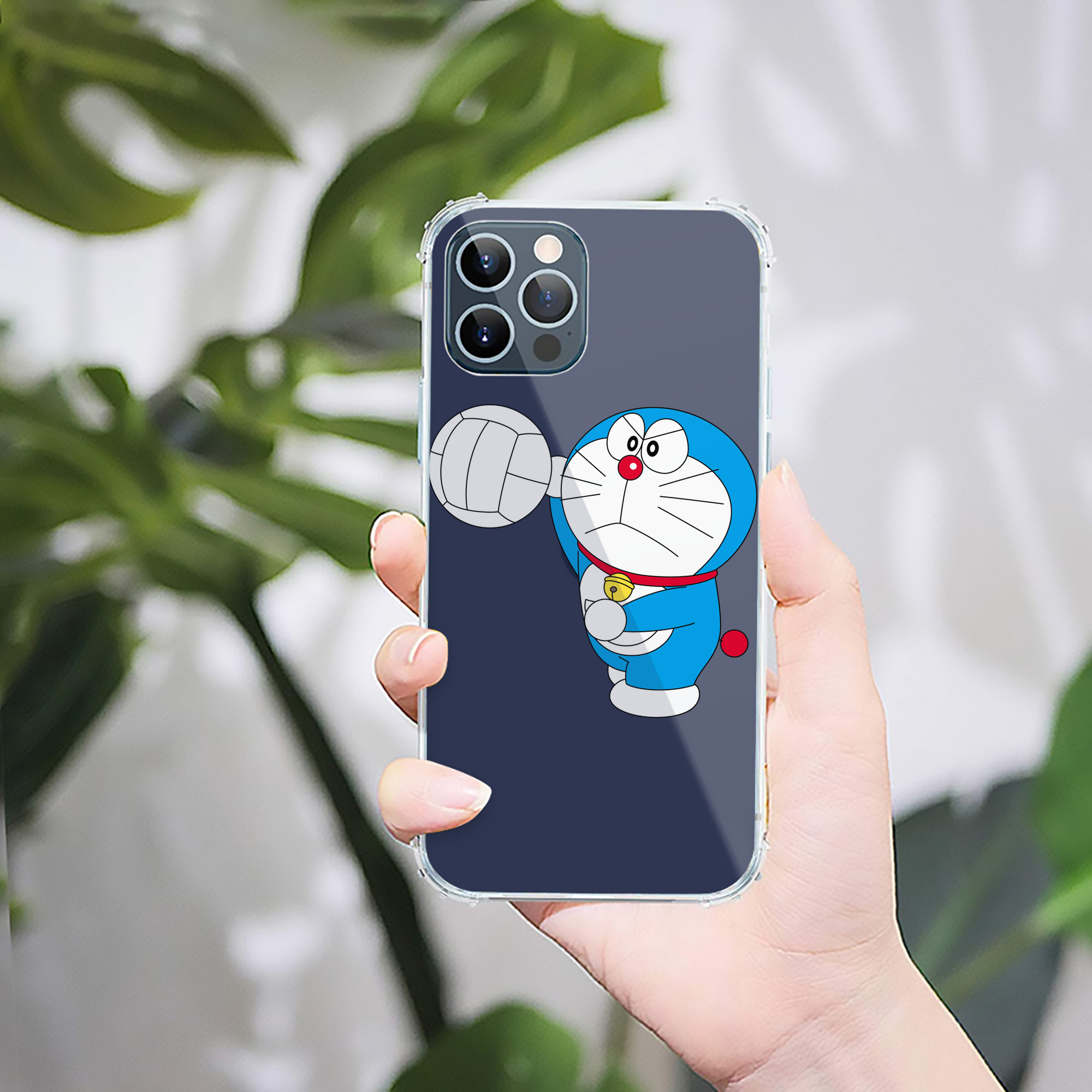 （画像用） ドラえもん Doraemon 【iPhone 12シリーズ対応】透明スマホケース（クリアソフトケース）